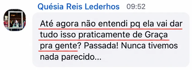 Depoimento de participante da imersão