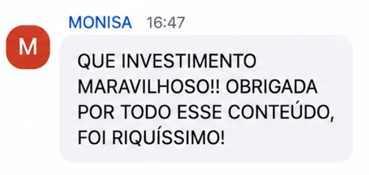 Depoimento de participante da imersão