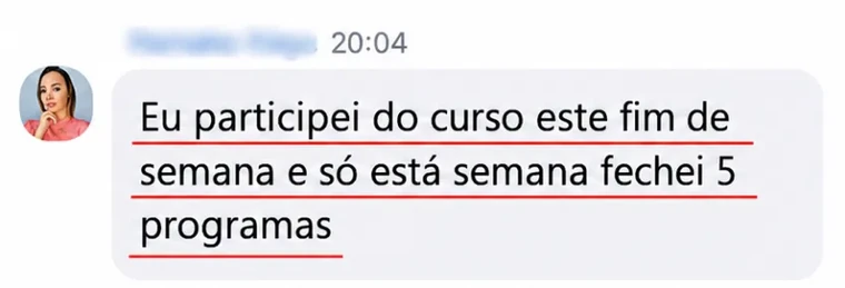 Depoimento de participante da imersão